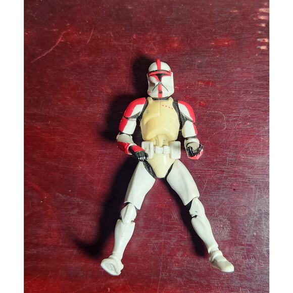 Star Wars Speed Bike LFL 2005 W/ Red Clone Trooper Action Figure 2001 Pre-owned - Picture 2 of 9